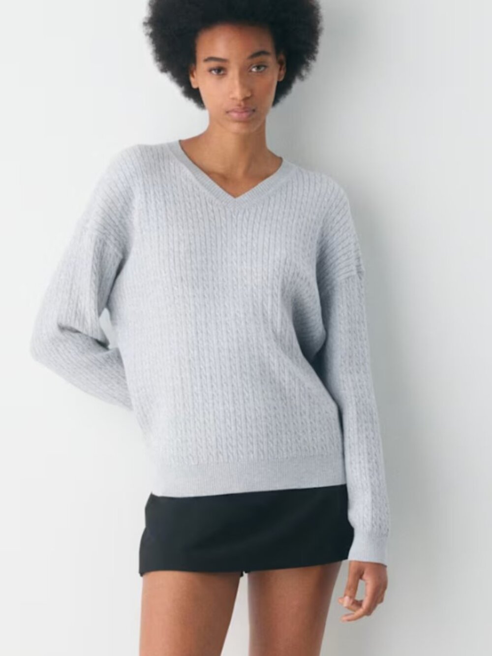 Aritzia Sunday Best Cotton Charm Dewdrop Knit Sweater
